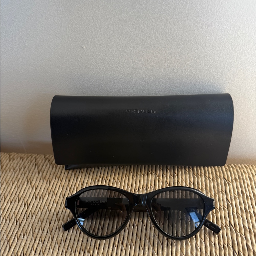 NWOT Saint Laurent round-eye acetate sunglasses